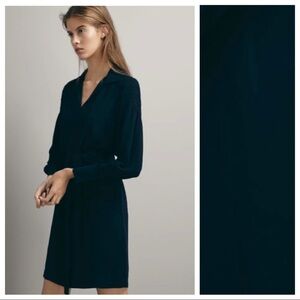 NWT Massimo Dutti Navy Blue Mini Dress. Size 2.